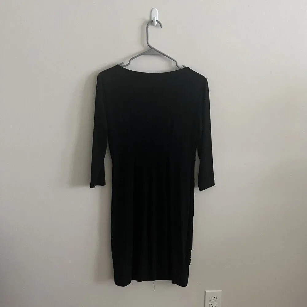 London Times Size 6 Womens Black Cocktail and Party Dress career workwear